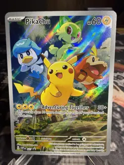 Pikachu SVP 027 Scarlet & Violet Promo Card Paldea Evolved Pokemon - NM/Mint - Image 3