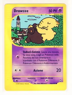 ~ITA~ ITALIAN Drowzee Aquapolis 74b/147 Pokemon Card (AQ) - Image 1