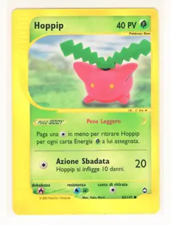~ITA~ ITALIAN Hoppip Aquapolis 83/147 Pokemon Card (AQ2) - Image 1