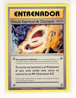 1x ~ESP~ SPANISH Evolutions Charizard Spirit Link 75/108 Pokemon Card (C1) - Image 1