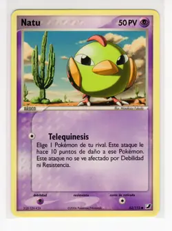 ~ESP~ SPANISH Natu 63/115 Unseen Forces Pokemon Card (Ref:ST6) - Image 1