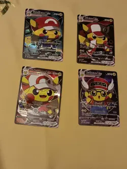 Pikachu Pokemon Card Holo GX VSTAR VMAX GX EX Cosplay Art - Image 1