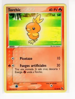 ~ESP~ SPANISH Torchic 73/109 EX Ruby Sapphire Pokemon Card (Ref:ST8) - Image 1