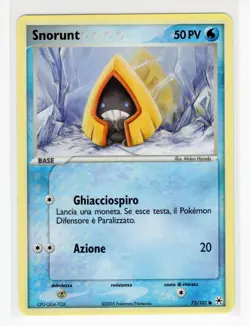 ~ITA~ ITALIAN Snorunt 73/101 Hidden Legends Pokemon Card (Ref:ST4) - Image 1