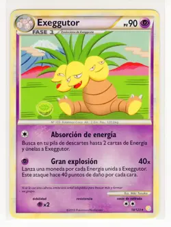 ~ESP~ SPANISH RARE Exeggutor 18/123 HGSS HeartGold Soulsilver Pokemon Card (HG) - Image 1