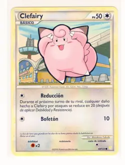 ~ESP~ SPANISH Clefairy 60/123 HGSS HeartGold Soulsilver Pokemon Card (LB1) - Image 1