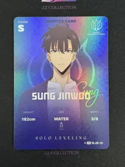 Solo Leveling Mapniverse Official Identity Card Sung Jinwoo SL2E-01 ☆PM NM -LXT - Image 1