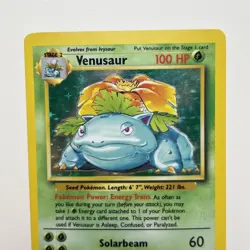 Venusaur 15/102 Base Set Holo Rare Pokemon Card Lightly Played 1999 WOTC - Image 2