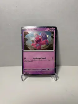 Pokemon TCG SV Promo Cards Tinkatink ( Cosmo Holofoil ) # SVP025 Promo Near Mint - Image 1