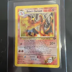 Blaine's Charizard 2/132 Gym Challenge Set Holo Rare Vintage Pokemon Card - Image 1