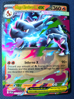 Mega Charizard X EX Full Art Holo 013/094 Phantasmal Flames Pokemon Card TCG NM - Image 1