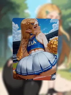 Zelda The Legend Of Zelda Anime Waifu Sexy Goddess Doujin Lewd Hentai Card - Image 1