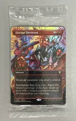 Pack of (10) Disrupt Decorum Foil Promo Card SEALED MTG 1067 - Image 1