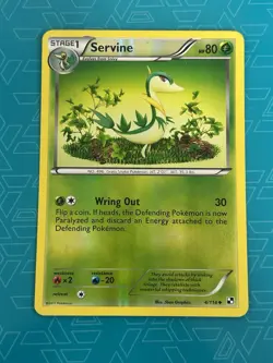 Servine 4/114 Reverse Holo Uncommon Black & White Pokemon Card (435) - Image 1
