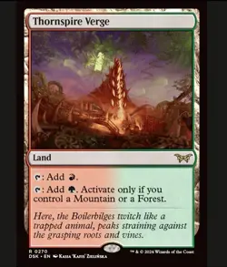 MTG Magic the Gathering - Thornspire Verge #0270 - Duskmourn House of Horror LP - Image 1