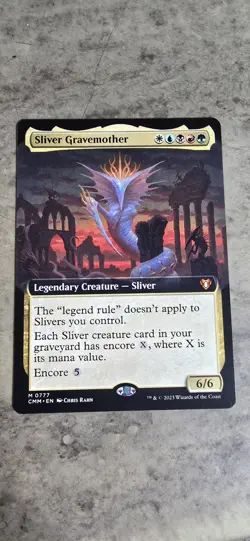 Sliver Gravemother (Extended Art) Commander Masters Regular Mythic MTG NM - Image 1