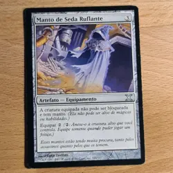 Whispersilk Cloak | TENTH EDITION | PORTUGUESE | MTG | 2007 | LP #C819 - Image 1