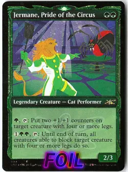 Jermane, Pride of the Circus (Showcase) (Galaxy Foil) 504 Rare Unfinity NM MTG - Image 1