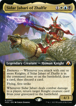 Sidar Jabari of Zhalfir (Extended Art) [March of the Machine Commander] Magic - Image 1
