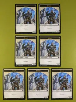 7 Knight Token Magic Origins Magic the Gathering MTG 7 - Image 1