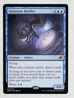 Magic the Gathering Quantum Riddler Edge of Eternities Regular Near Mint MTG - Image 1