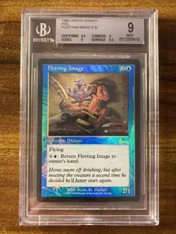 MTG✨FLEETING IMAGE FOIL✨Urza's Legacy BGS 9 MINT RARE 1999 Fischer Art Low POP ! - Image 1