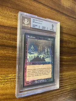MTG✨ERADICATE FOIL✨Urza’s Destiny BGS 9 MINT w/10 UNCOMMON Sorcery POP 1 ! - Image 3