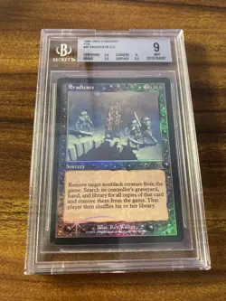 MTG✨ERADICATE FOIL✨Urza’s Destiny BGS 9 MINT w/10 UNCOMMON Sorcery POP 1 ! - Image 5