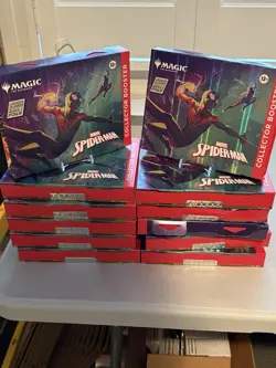 Magic The Gathering Marvel’s Spider-Man Collector Booster Omega New - 12 Box Lot - Image 1