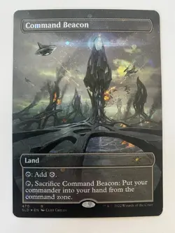 MTG Command Beacon (470) *Galaxy Foil* Secret Lair: Totally Spaced Out MT/NM - Image 1