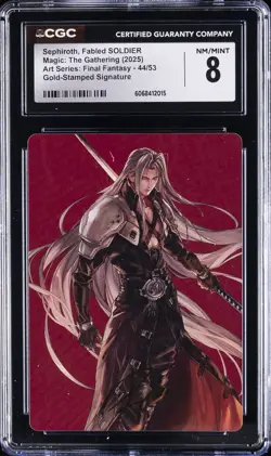 2025 MAGIC: THE GATHERING - FINAL FANTASY SEPHIROTH, FABLED SOLDIER CGC 8 - Image 1
