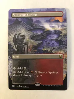 MTG - Sulfurous Springs (Borderless) - Dominaria United - Rare - NM - Image 1