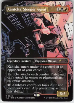 MTG Xantcha, Sleeper Agent Normal NM Secret Lair Countdown Kit Magic 24 - Image 1