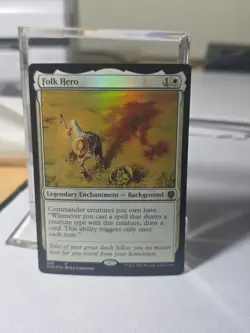 1X MTG Baldur's Gate Folk Hero Foil LP Free Ship - Image 1