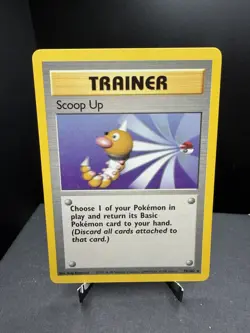 Pokemon TCG WOTC Base Set Scoop Up 78/102 Non Holo Rare Unlimited LP/NM - Image 1