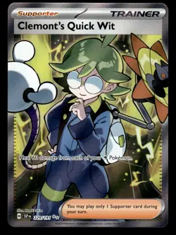 Clemont's Quick Wit 229/191 Ultra Rare Surging Sparks Pokemon Card - Image 1