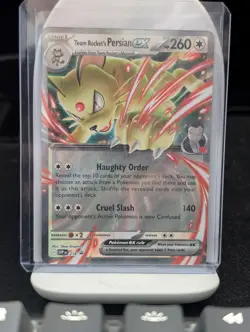 Team Rocket's Persian ex SVP218 - Scarlet & Violet Promo - Pokemon TCG - NM - Image 1