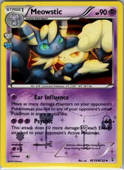 Meowstic RC15/RC32 Reverse Holo Generations: Radiant - Pokemon Card - NM - Image 1