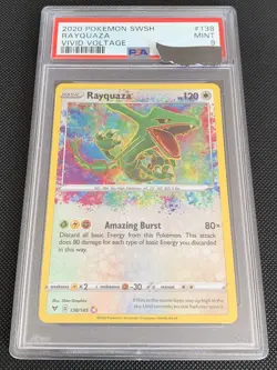 Rayquaza Amazing Rare | 138/185 | Vivid Voltage | PSA 9 | Pokemon Card - Image 1