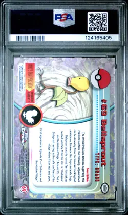 2000 TOPPS CHROME POKEMON T.V. #69 BELLSPROUT PSA 10 - Image 2
