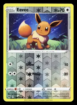 Eevee 130/185 Vivid Voltage NM Reverse Holo Pokemon Card TCG - Image 1