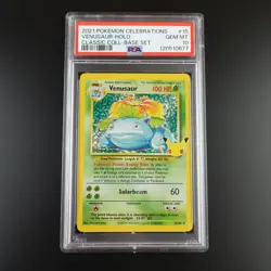 PSA 10 Venusaur 15/102 Pokemon Celebrations Classic Collection Holo Graded Card - Image 1