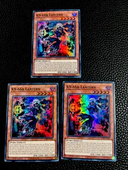 K9-66B Lantern (X3) JUSH-EN033 Yugioh 1st Edition (New) Super Rare - Image 1