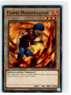 Yu-Gi-Oh! Flame Manipulator Common LOB-EN016 Lightly Played Unlimited - Image 1
