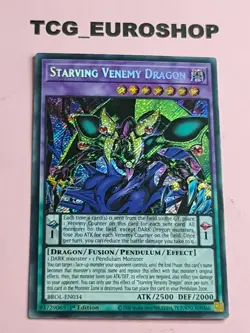 STARVING VENEMY DRAGON ● YUGIOH ● BROL ● 2021 ● SECRET RARE ● ENGLISH ● NM ● 116 - Image 1