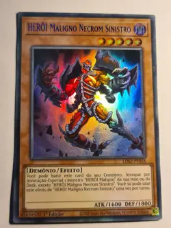 Evil HERO Sinister Necrom●V.3 - Ultra Rare●YUGIOH●LDS3●PORTUGUESE●1st●NM #07223 - Image 1