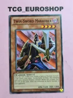 TWIN-SWORD MARAUDER ● YUGIOH ● 5DS3 ● COMMON ● ENGLISH ● 1st ED ● NM ● #137 - Image 1