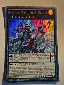 Odd-Eyes Rebellion Xyz Dragon●YUGIOH●BLMR●ULTRA RARE●ENGLISH●1st ED●NM●Y10 - Image 1