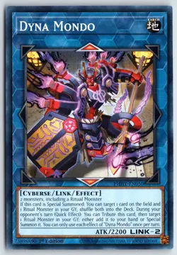 Dyna Mondo - PHHY-EN050 - Common - 1st Edition - YuGiOh - Near Mint - Image 1