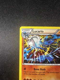 Lucario XY140 Promo Holo Rare Pokemon Card - LP - Image 2